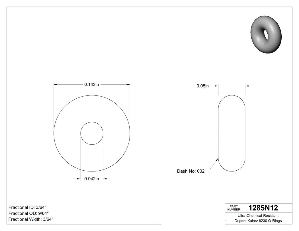 Technical drawing - 1285N12